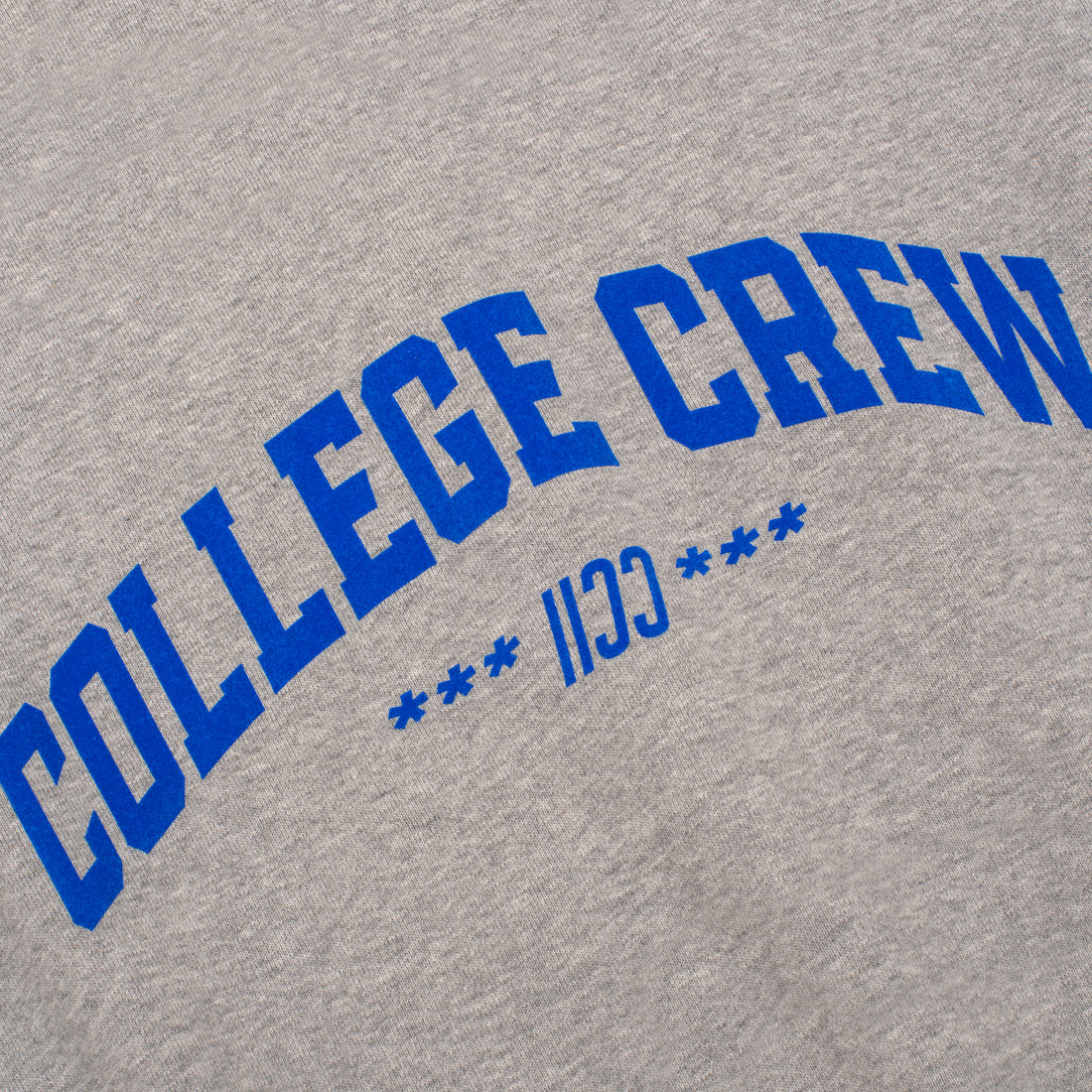 COLLEGE CREW SWEATER heather grey